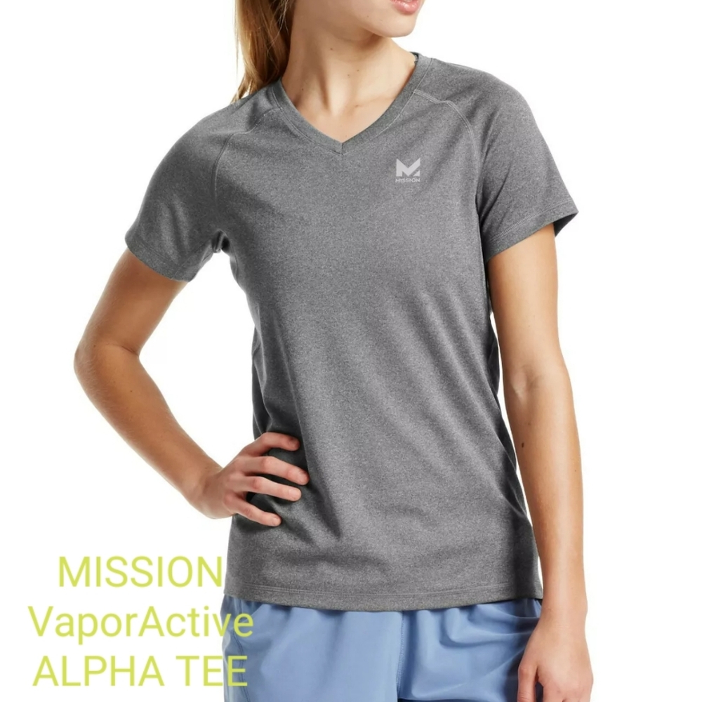 MISSION Vapor Active ALPHA THERMO REGULATED TEE  L